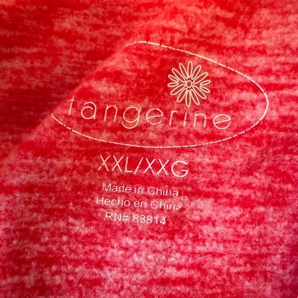 Tangerine Red Fitted Long Sleeve Polo Sweatshirt - Picture 4 of 4